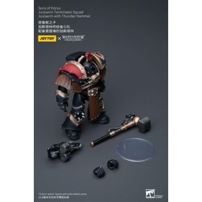 Warhammer The Horus Heresy Figura 1/18 Sons of Horus Justaerin Terminator Squad Justaerin with Thunder Hammer 12 cm