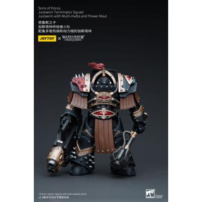 Warhammer The Horus Heresy Figura 1/18 Sons of Horus Justaerin Terminator Squad Justaerin with Multi-melta and Power MauL 12 cm