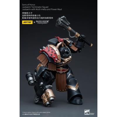 Warhammer The Horus Heresy Figura 1/18 Sons of Horus Justaerin Terminator Squad Justaerin with Multi-melta and Power MauL 12 cm