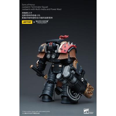 Warhammer The Horus Heresy Figura 1/18 Sons of Horus Justaerin Terminator Squad Justaerin with Multi-melta and Power MauL 12 cm