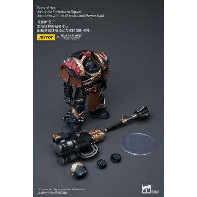Warhammer The Horus Heresy Figura 1/18 Sons of Horus Justaerin Terminator Squad Justaerin with Multi-melta and Power MauL 12 cm