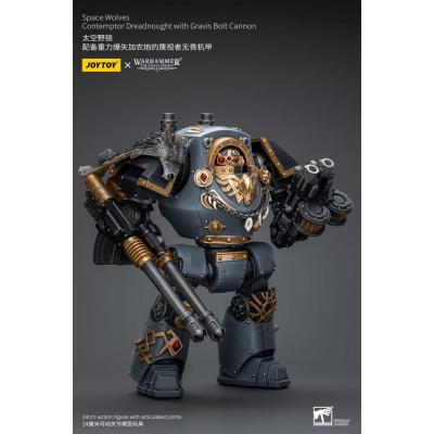 Warhammer The Horus Heresy Figura 1/18 Space Wolves Contemptor Dreadnought with Gravis Bolt Cannon 12 cm
