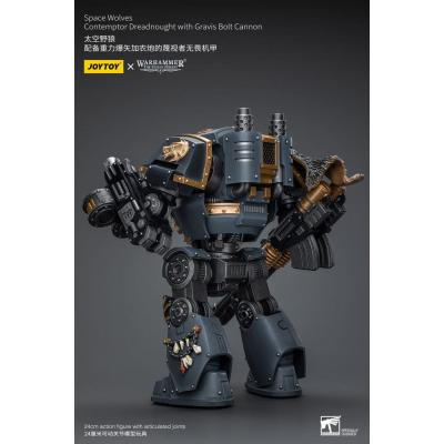 Warhammer The Horus Heresy Figura 1/18 Space Wolves Contemptor Dreadnought with Gravis Bolt Cannon 12 cm