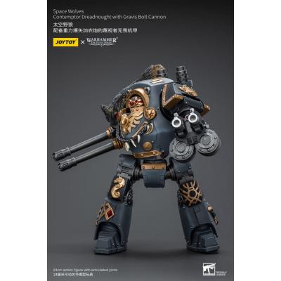Warhammer The Horus Heresy Figura 1/18 Space Wolves Contemptor Dreadnought with Gravis Bolt Cannon 12 cm