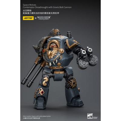 Warhammer The Horus Heresy Figura 1/18 Space Wolves Contemptor Dreadnought with Gravis Bolt Cannon 12 cm