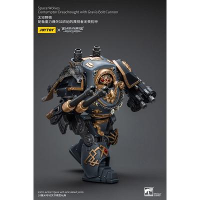 Warhammer The Horus Heresy Figura 1/18 Space Wolves Contemptor Dreadnought with Gravis Bolt Cannon 12 cm