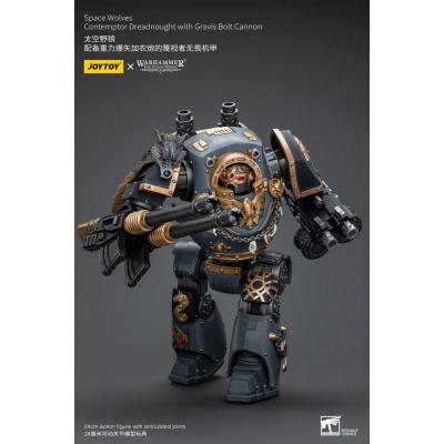 Warhammer The Horus Heresy Figura 1/18 Space Wolves Contemptor Dreadnought with Gravis Bolt Cannon 12 cm