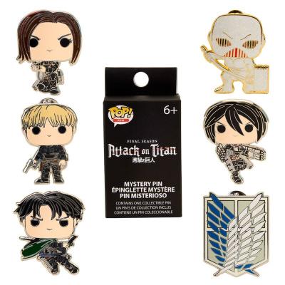 Attack on Titan Loungefly Chapas esmaltadas Blind S4 Character Expositor (12)