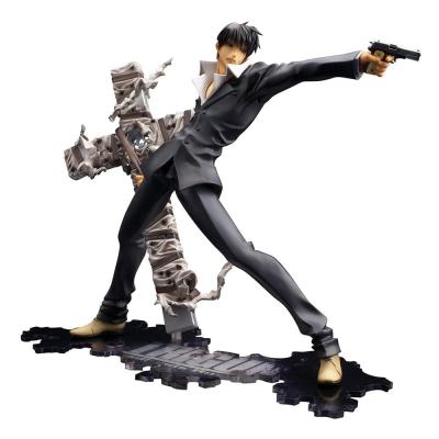Trigun Badlands Rumble Estatua ARTFX J 1/8 Nicholas D. Wolfwood Renewal Package Version 20 cm
