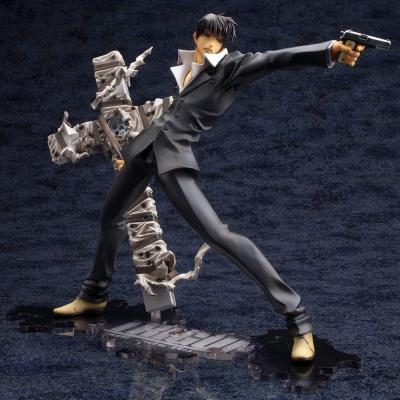 Trigun Badlands Rumble Estatua ARTFX J 1/8 Nicholas D. Wolfwood Renewal Package Version 20 cm