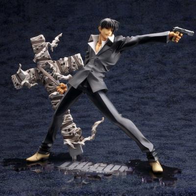 Trigun Badlands Rumble Estatua ARTFX J 1/8 Nicholas D. Wolfwood Renewal Package Version 20 cm