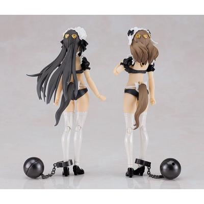 Guilty Princess Maqueta PLAMAX GP-07 Underwear Body Girl Ran & Jelly: Maid Ver. Set 16 cm