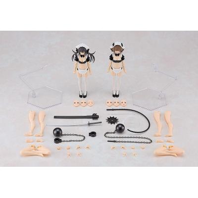 Guilty Princess Maqueta PLAMAX GP-07 Underwear Body Girl Ran & Jelly: Maid Ver. Set 16 cm