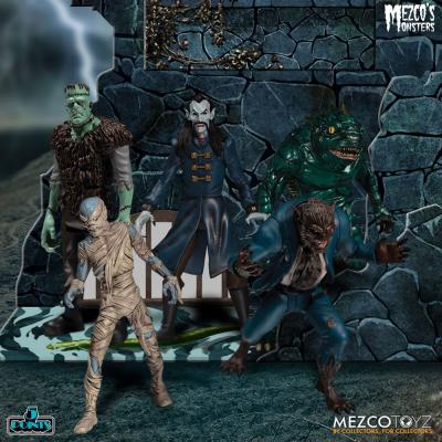 Mezco's Monsters Figuras 5 Points Tower of Fear Deluxe Box Set 9 cm