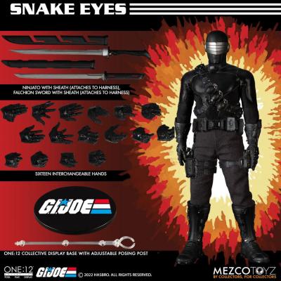 G.I. Joe Figura 1/12 Snake Eyes Deluxe Edition 17 cm