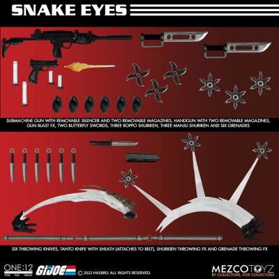 G.I. Joe Figura 1/12 Snake Eyes Deluxe Edition 17 cm
