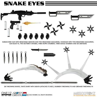 G.I. Joe Figura 1/12 Snake Eyes Deluxe Edition 17 cm