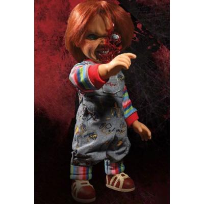 Chucky el muñeco diabólico 3 Muñeca Parlante Designer Series Pizza Face Chucky 38 cm