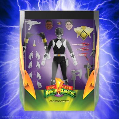 Mighty Morphin Power Rangers Galácticos Figura Ultimates Black Ranger 18 cm