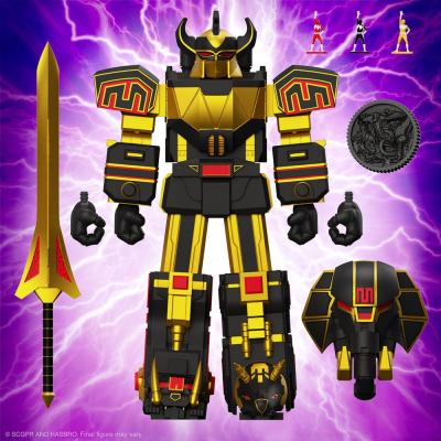 Power Rangers Figura Ultimates Megazord (Black/Gold) 18 cm