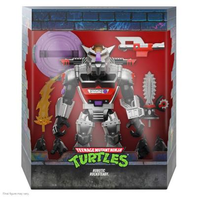 Tortugas Ninja Figura Ultimates Robot Rocksteady 20 cm