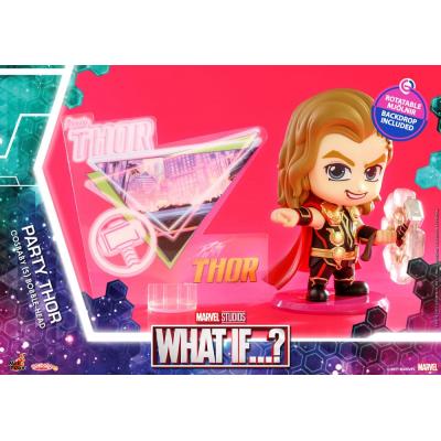 ¿Qué pasaría si...? Minifigura Cosbaby (S) Party Thor 10 cm