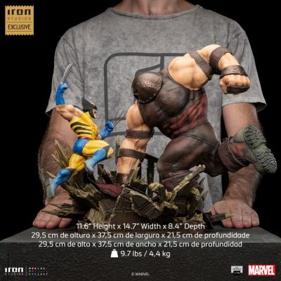 Marvel Estatua 1/10 BDS Art Scale Wolverine vs Juggernaut heo EU Exclusive 30 cm