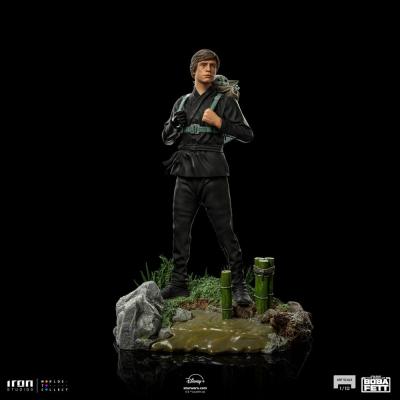 Star Wars Book of Boba Fett Estatua 1/10 Art Scale Luke Skywalker & Grogu Training 20 cm