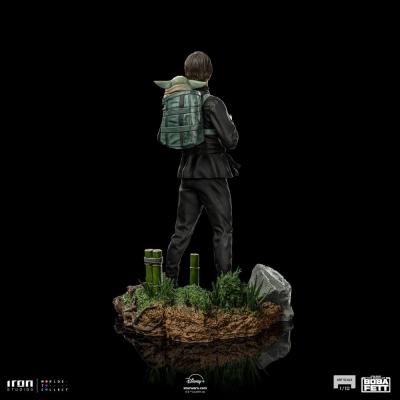 Star Wars Book of Boba Fett Estatua 1/10 Art Scale Luke Skywalker & Grogu Training 20 cm