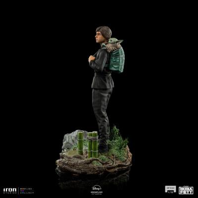 Star Wars Book of Boba Fett Estatua 1/10 Art Scale Luke Skywalker & Grogu Training 20 cm