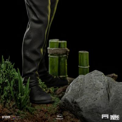 Star Wars Book of Boba Fett Estatua 1/10 Art Scale Luke Skywalker & Grogu Training 20 cm