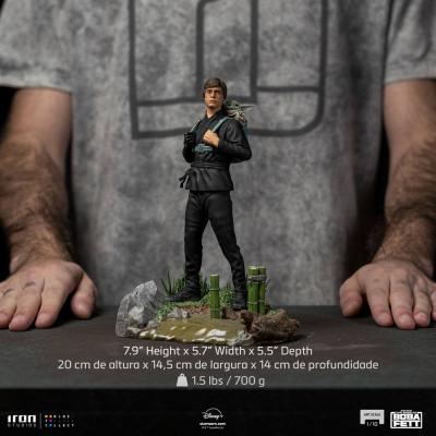 Star Wars Book of Boba Fett Estatua 1/10 Art Scale Luke Skywalker & Grogu Training 20 cm