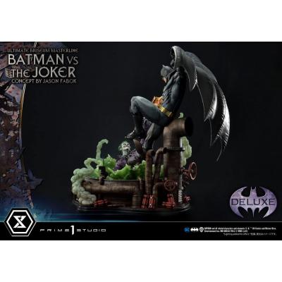 DC Comics Estatua 1/3 Batman vs. The Joker by Jason Fabok Deluxe Bonus Version 85 cm
