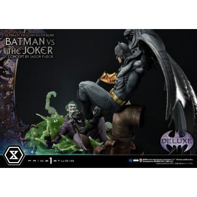 DC Comics Estatua 1/3 Batman vs. The Joker by Jason Fabok Deluxe Bonus Version 85 cm