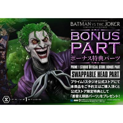 DC Comics Estatua 1/3 Batman vs. The Joker by Jason Fabok Deluxe Bonus Version 85 cm