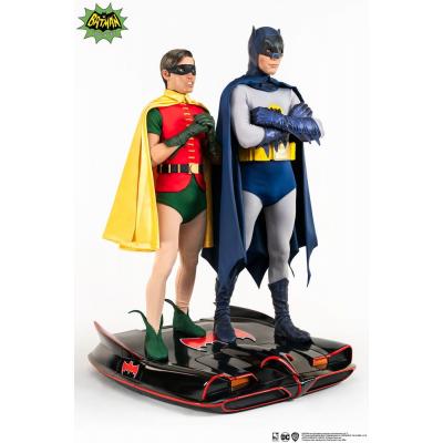 DC Comics Estatua 1/4 Diorama Batman & Robin 1966 52 cm