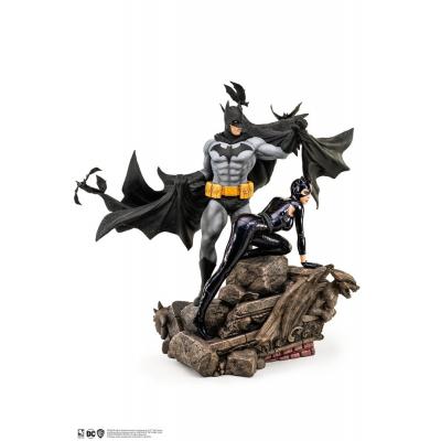 DC Comics Estatua 1/4 Batman & Catwoman Reunion 67 cm