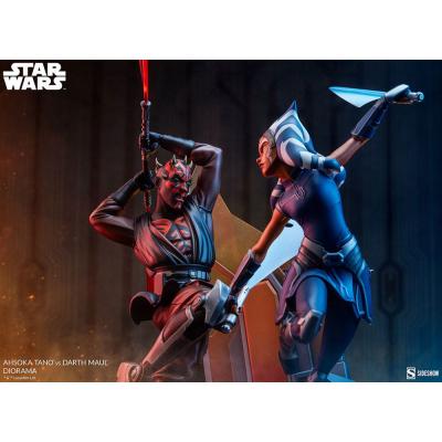 Star Wars: The Clone Wars Diorama Ahsoka Tano vs Darth Maul 51 cm