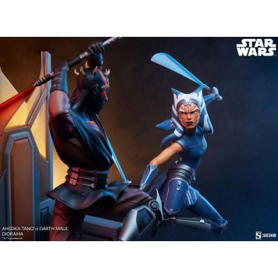 Star Wars: The Clone Wars Diorama Ahsoka Tano vs Darth Maul 51 cm