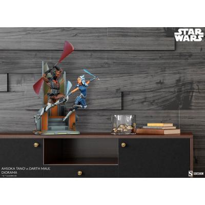 Star Wars: The Clone Wars Diorama Ahsoka Tano vs Darth Maul 51 cm