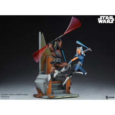 Star Wars: The Clone Wars Diorama Ahsoka Tano vs Darth Maul 51 cm