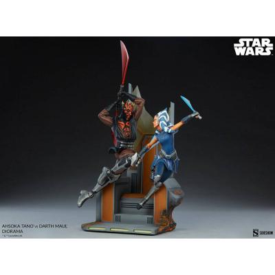 Star Wars: The Clone Wars Diorama Ahsoka Tano vs Darth Maul 51 cm