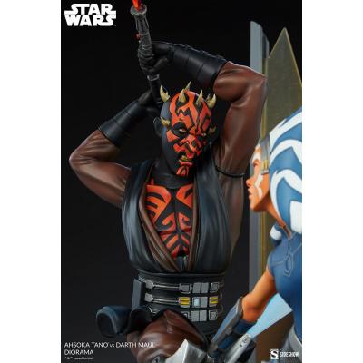 Star Wars: The Clone Wars Diorama Ahsoka Tano vs Darth Maul 51 cm
