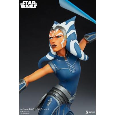 Star Wars: The Clone Wars Diorama Ahsoka Tano vs Darth Maul 51 cm