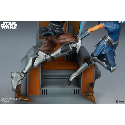 Star Wars: The Clone Wars Diorama Ahsoka Tano vs Darth Maul 51 cm