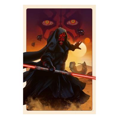 Star Wars Litografia Darth Maul: The Phantom Menace 41 x 61 cm - sin marco