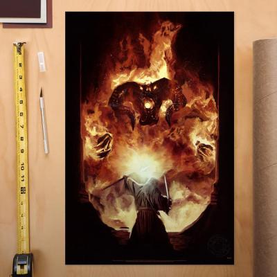 El Señor de los Anillos Litografia The Flame of Anor 46 x 61 cm - sin marco