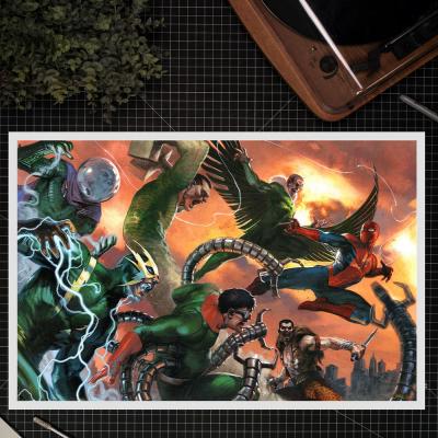Marvel Litografia The Amazing Spider-Man vs Sinister Six 61 x 41 cm - sin marco
