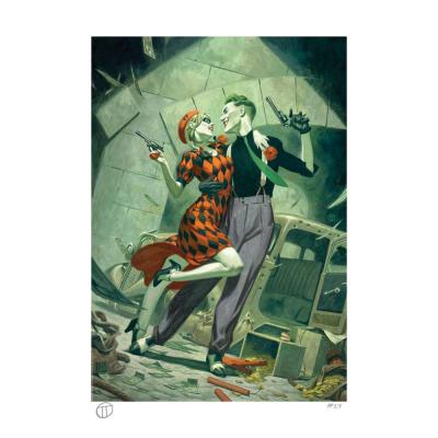 DC Comics Litografia Harley Quinn & The Joker: Lawless Love 46 x 61 cm - sin marco