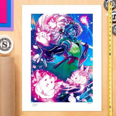 Critical Role Litografia Jester Lavorre: Heart of Chaos 46 x 61 cm - sin marco